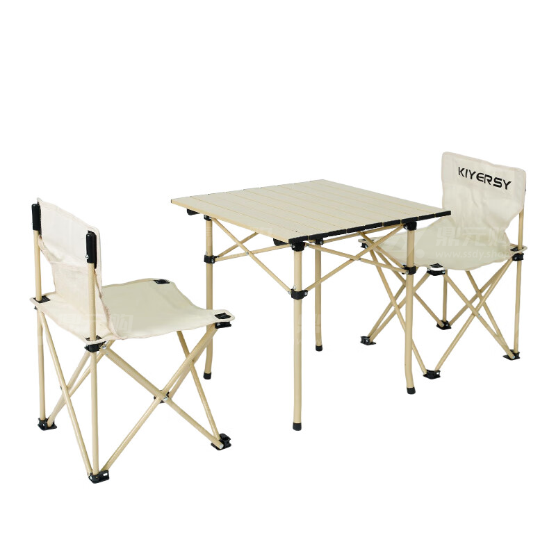 凯亚仕莱顿折叠桌椅套装（一桌两椅） KYS-802 卡其色 单位：套