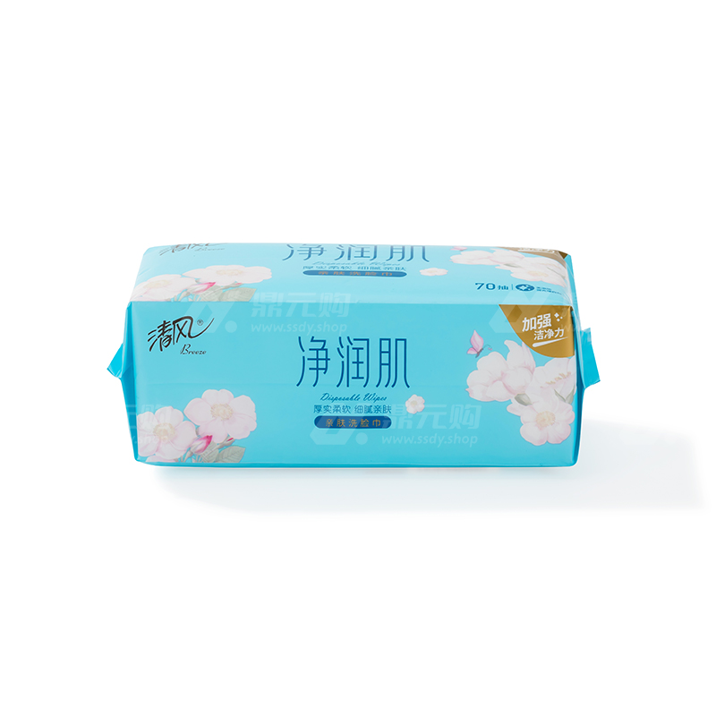 清风 净润肌1层70抽 棉柔巾 BCB70F 1包 单位：包